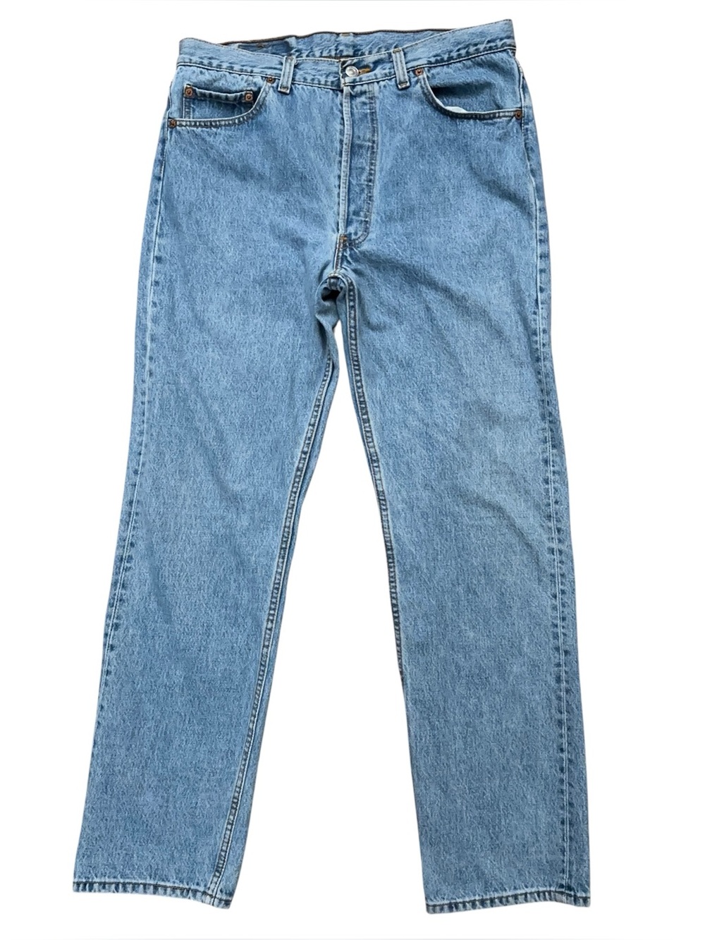 Levi's Denim Jeans Mens Size 36x32 (Fits 34x32) 501 Button Fly Blue Vintage 90s